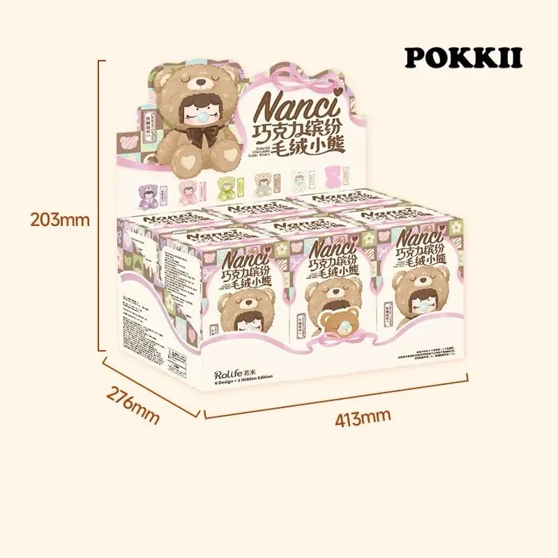 Nanci V1 "Colorful Chocolate Cutie Bears" Series Blind Box Plush - POKKII