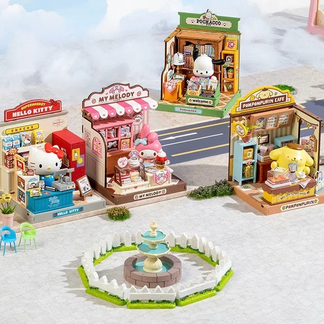 SANRIO "Shopkeeper" Series DIY Cottage Building Blocks