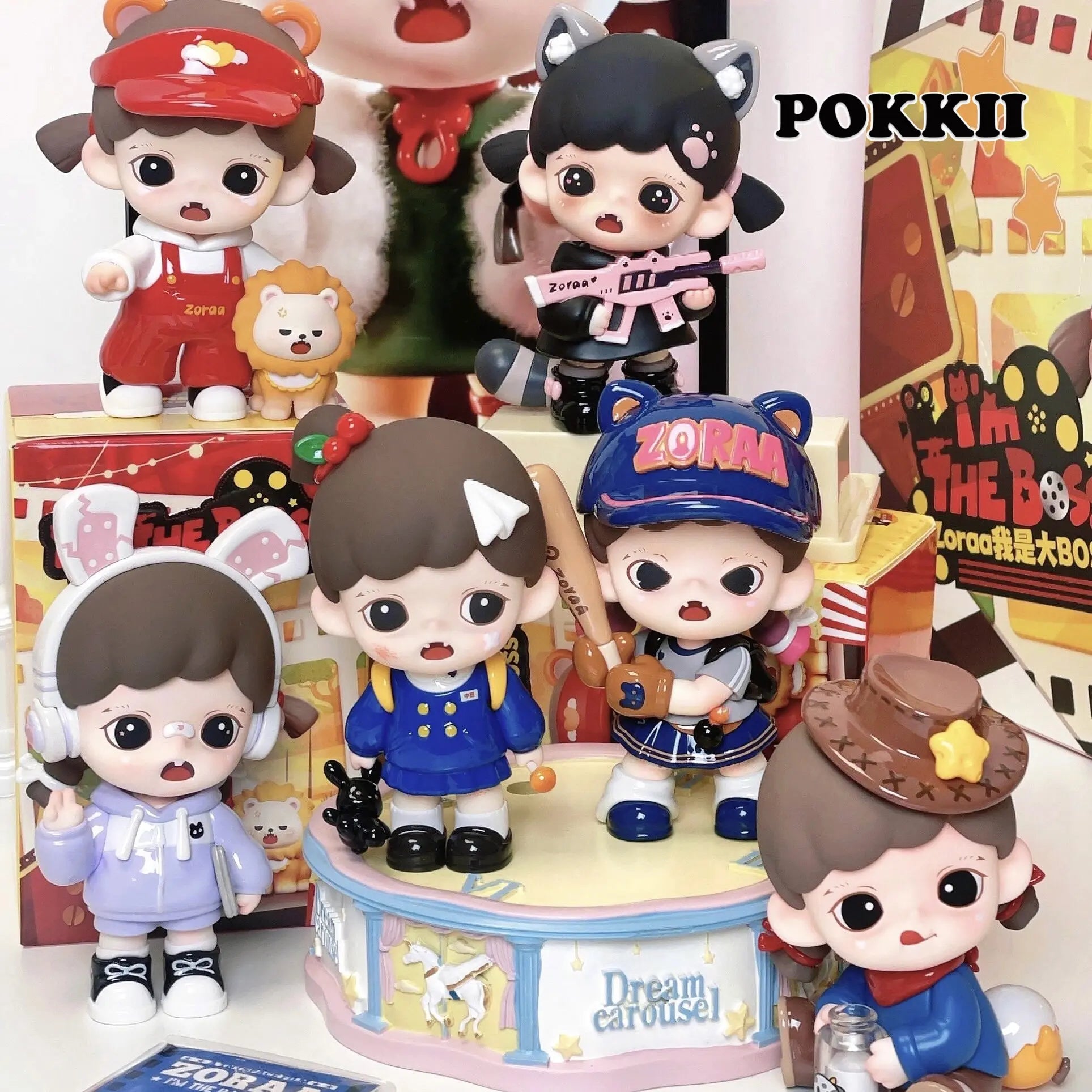 ZORAA "I'M THE BOSS" Series Blind Box Figures - POKKII