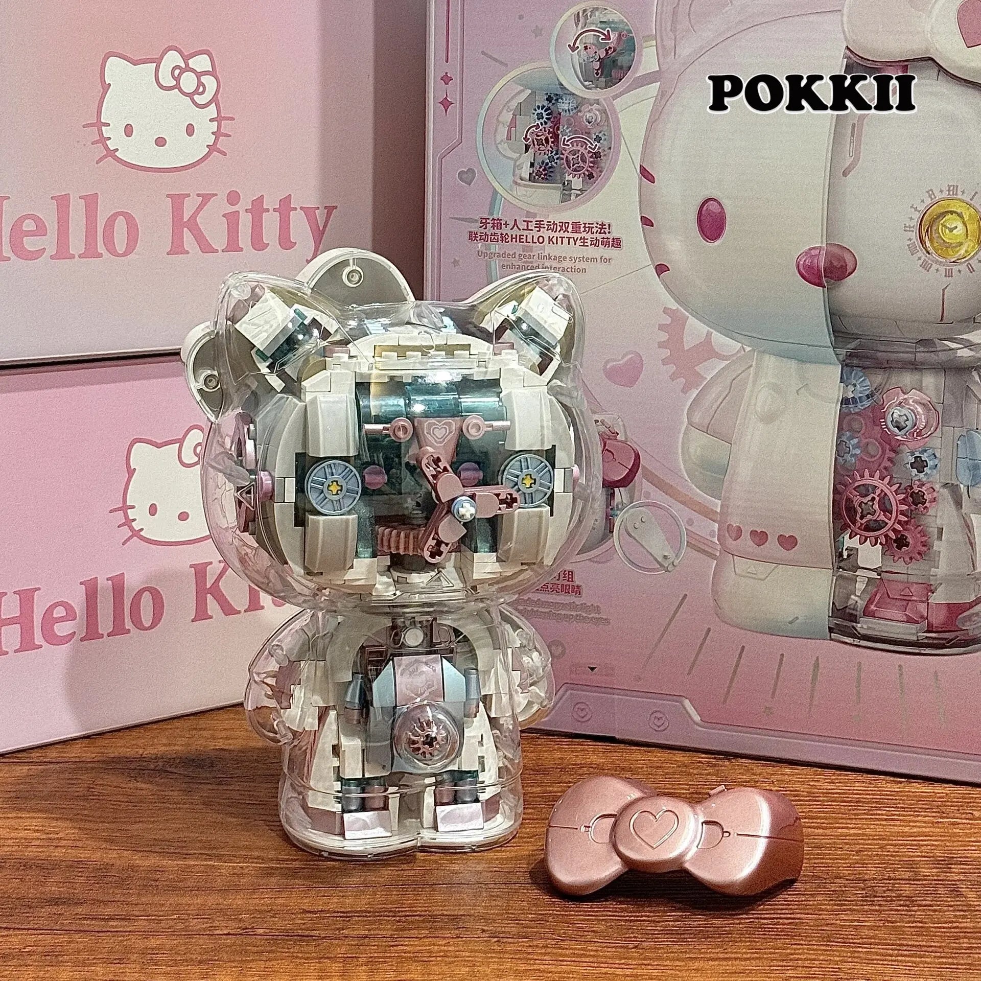 HELLO KITTY Colored Building Blocks Set Big Figure 400pcs - POKKII