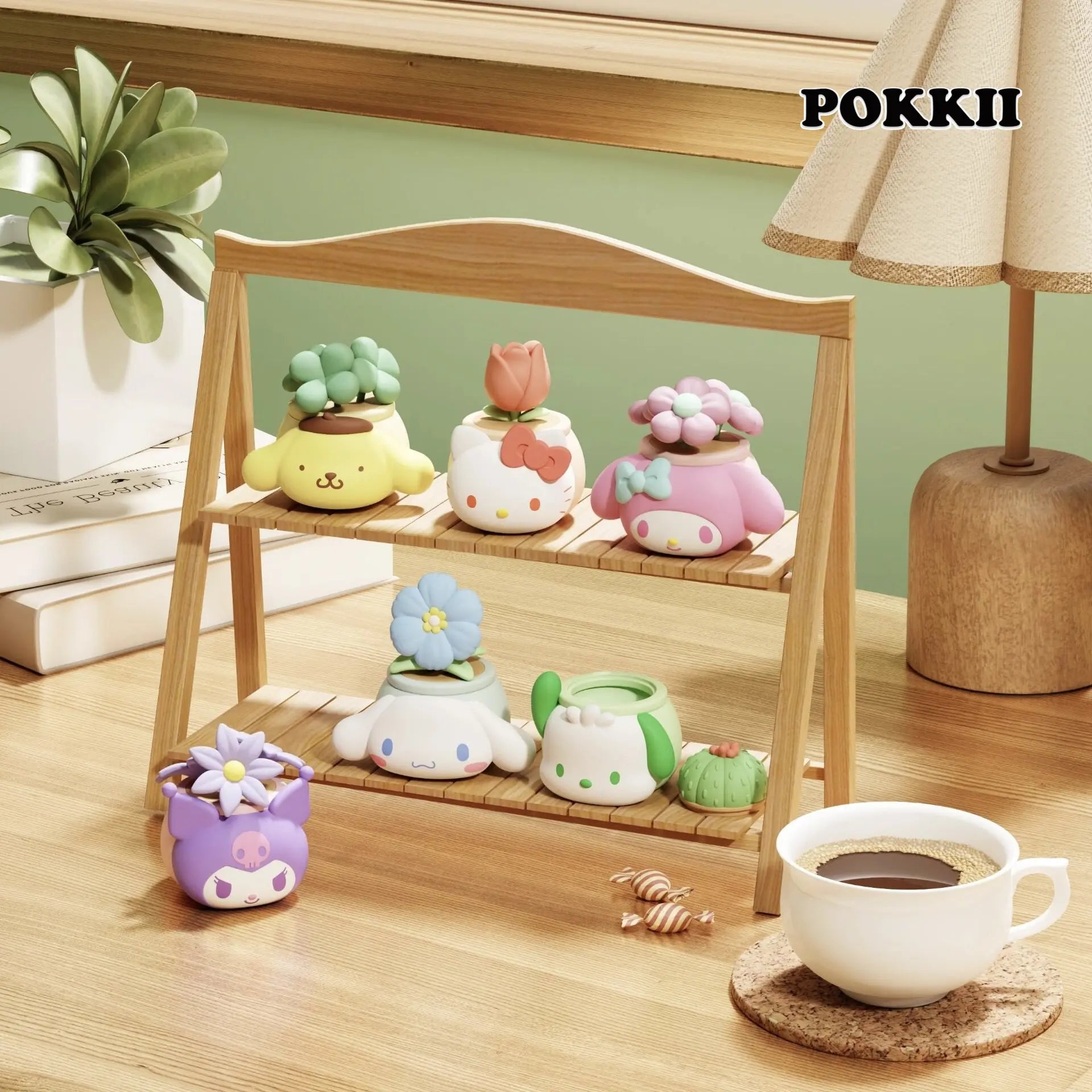 Sanrio Characters "Potted" Series Ornaments Figures - POKKII