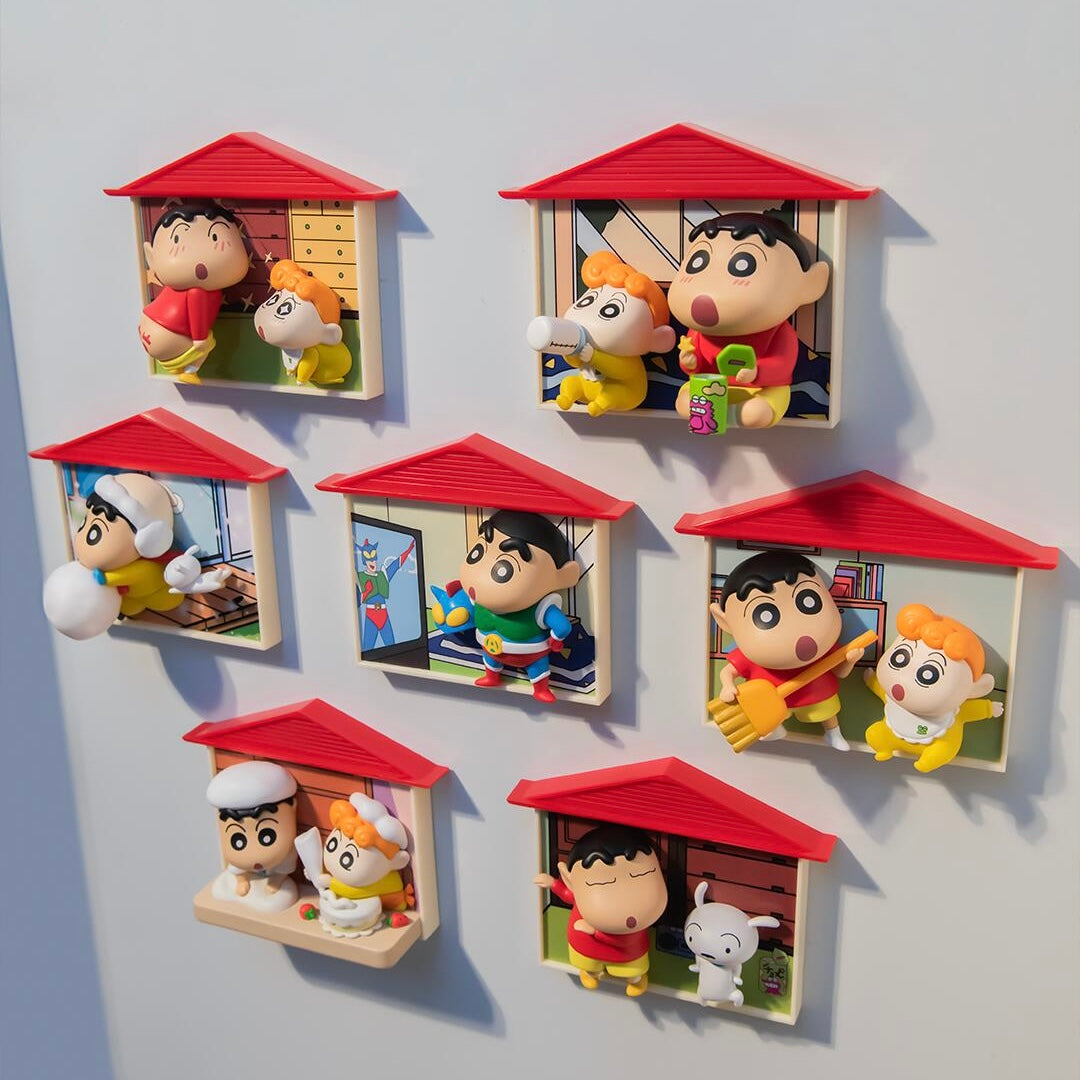 Crayon Shin-Chan "Nohara Family" Series Blind Box Magnetic Figures