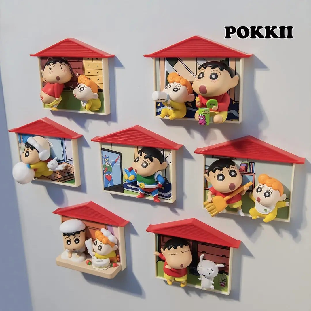 Crayon Shin-Chan "Nohara Family" Series Blind Box Fridge magnet