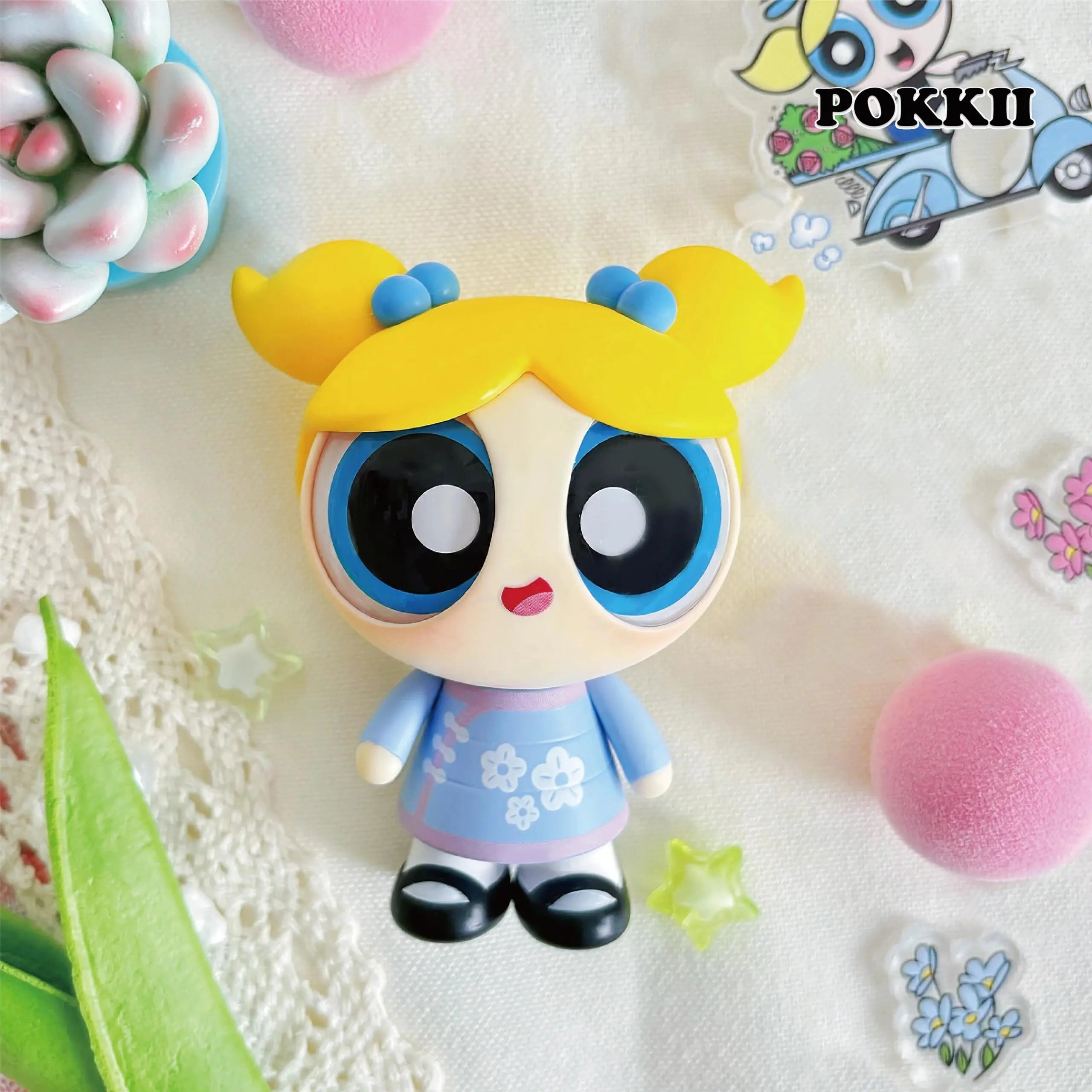 POWERPUFF GIRLS "Spring Overtrue" Series Figures Hanger Card Pack - POKKII