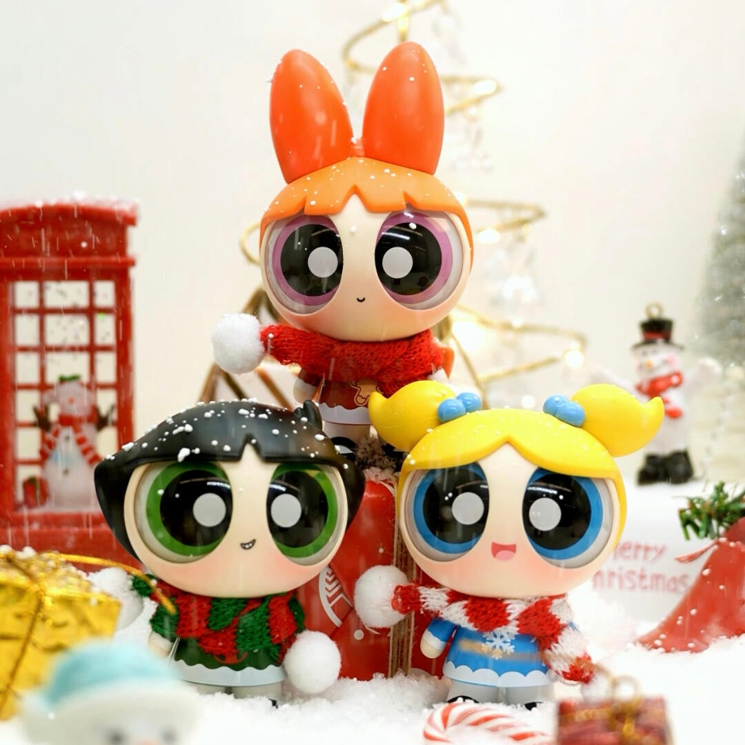 POWERPUFF GIRLS Wonderful Winter Night Series Figure Hanger Card Pack