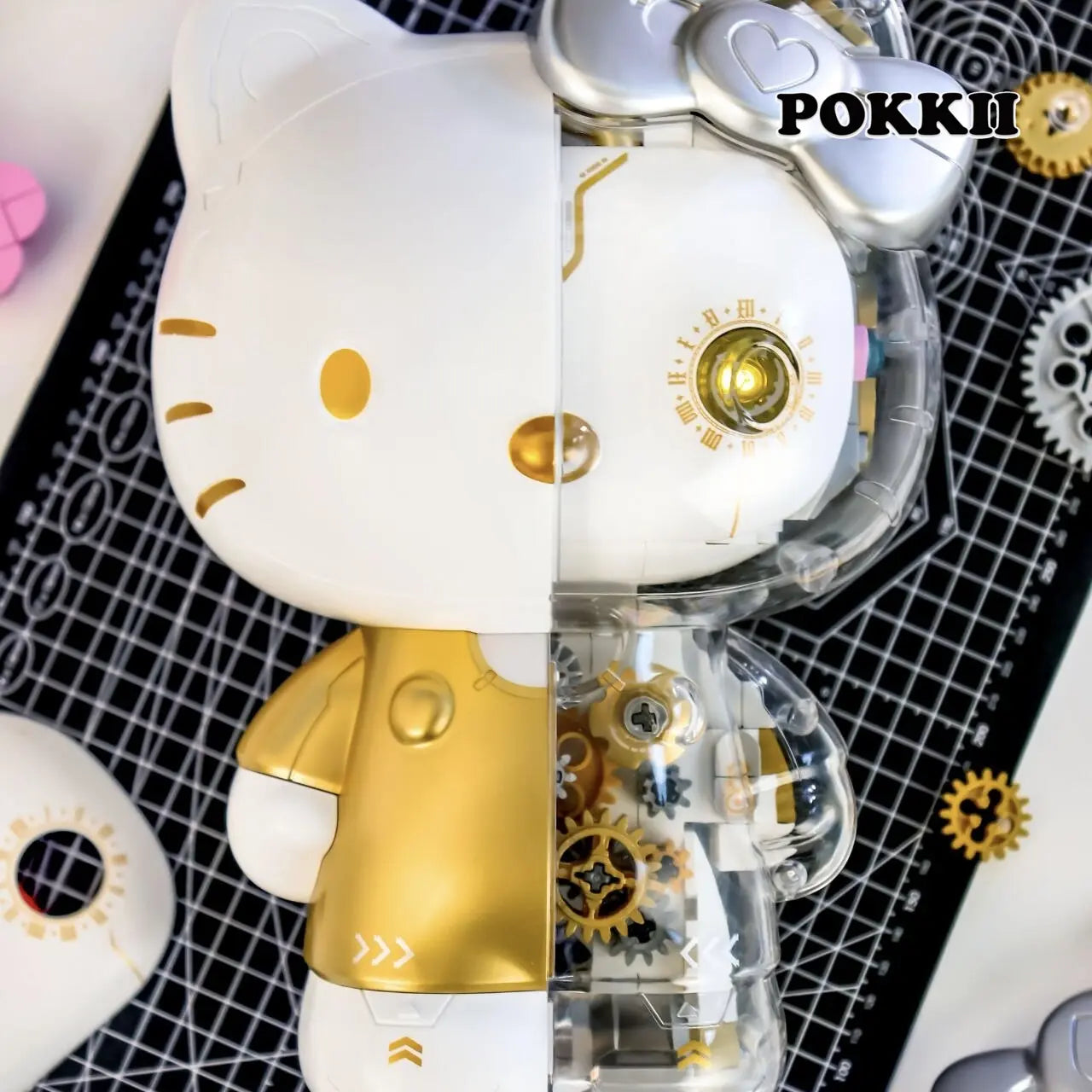 Hello Kitty "Platinum Mechanical" Building Kit Big Figure 400Pcs - POKKII