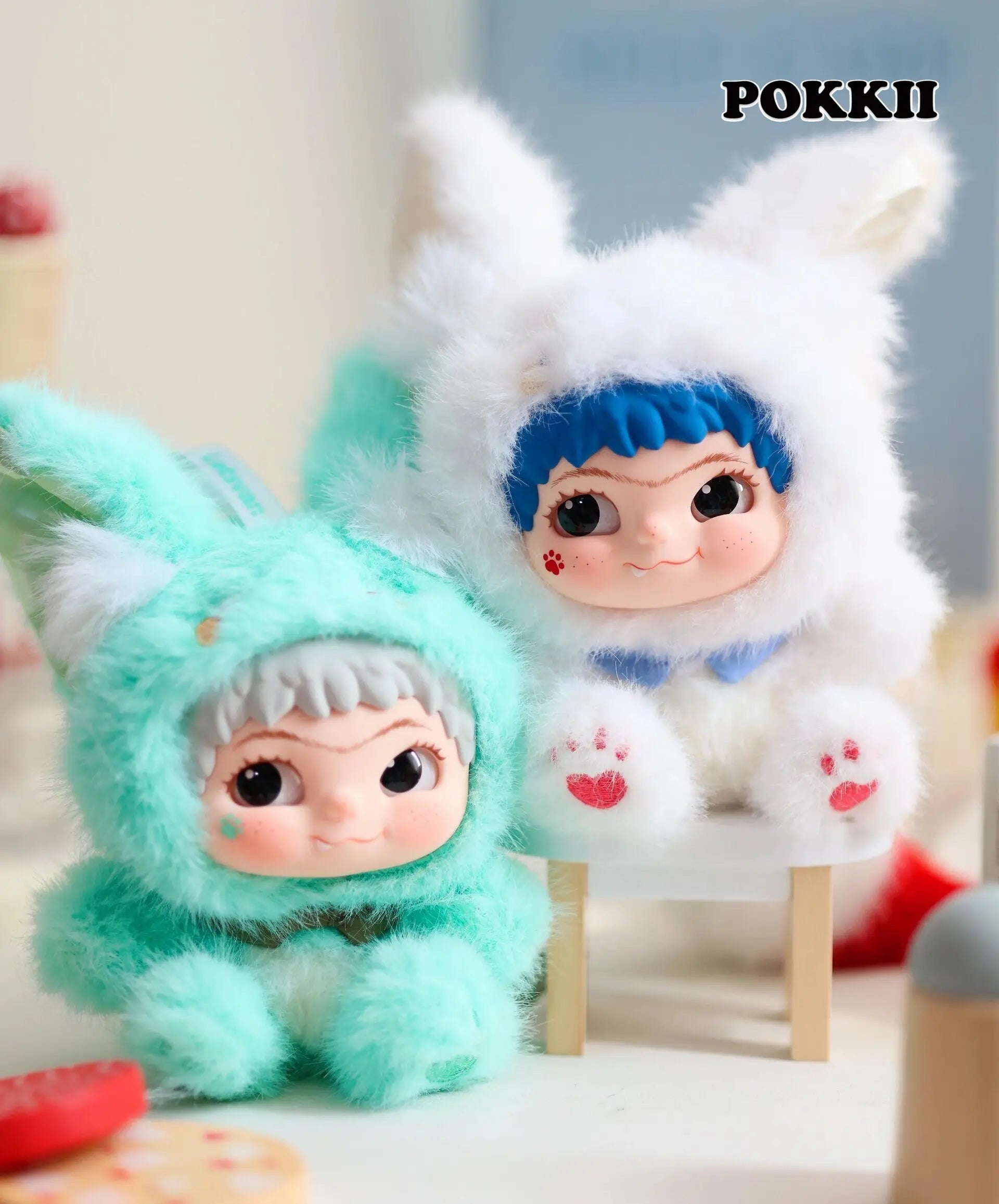 Wakuku V2 "Fox & Bunny Trick or Treat" Series Plush Blind Box - POKKII