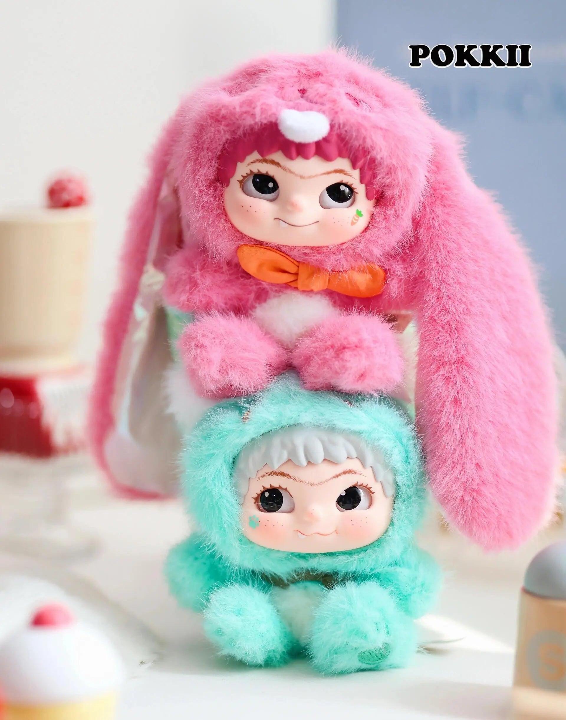 Wakuku V2 "Fox & Bunny Trick or Treat" Series Plush Blind Box - POKKII