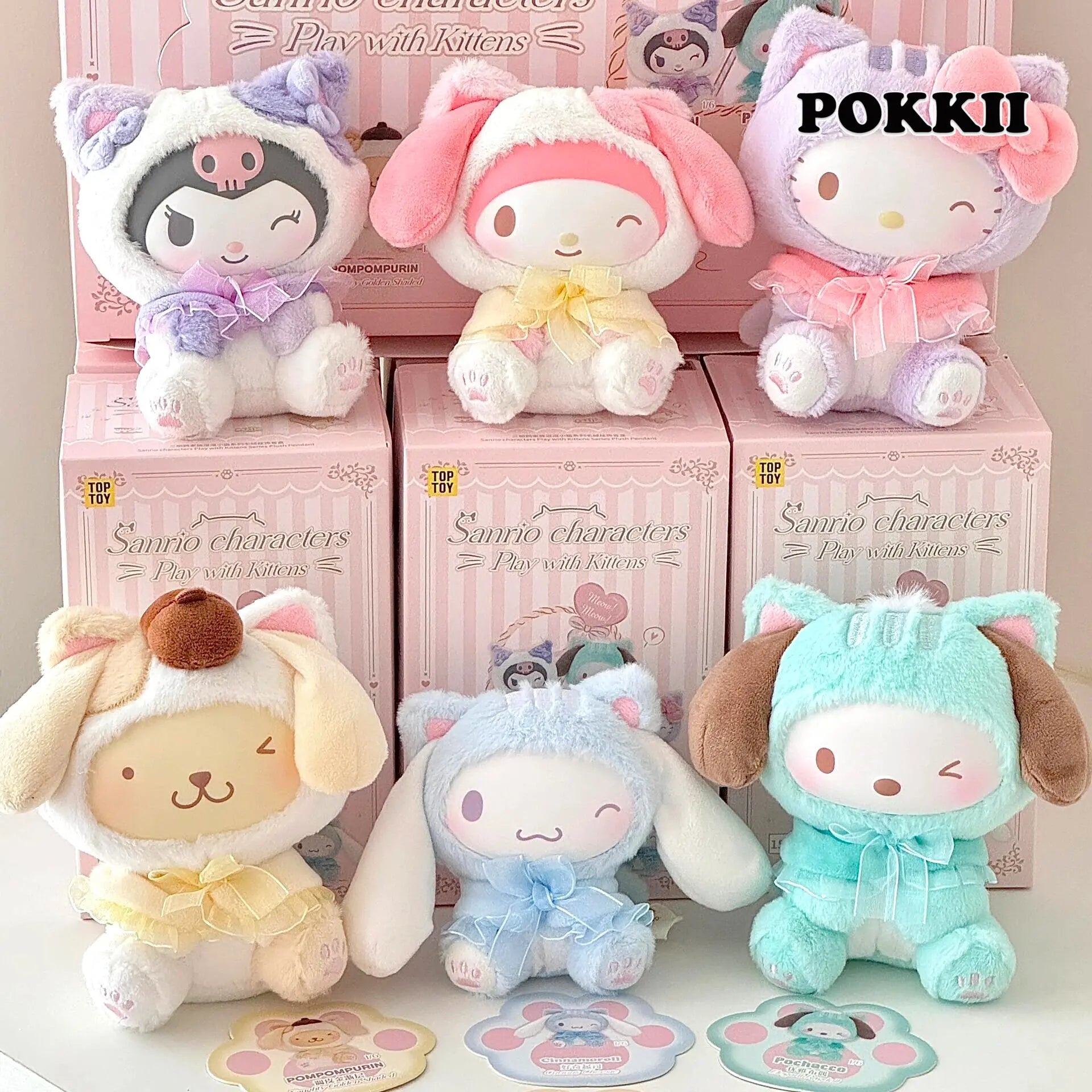 Sanrio Characters "Play With Kittens" Series Plush Blind Box