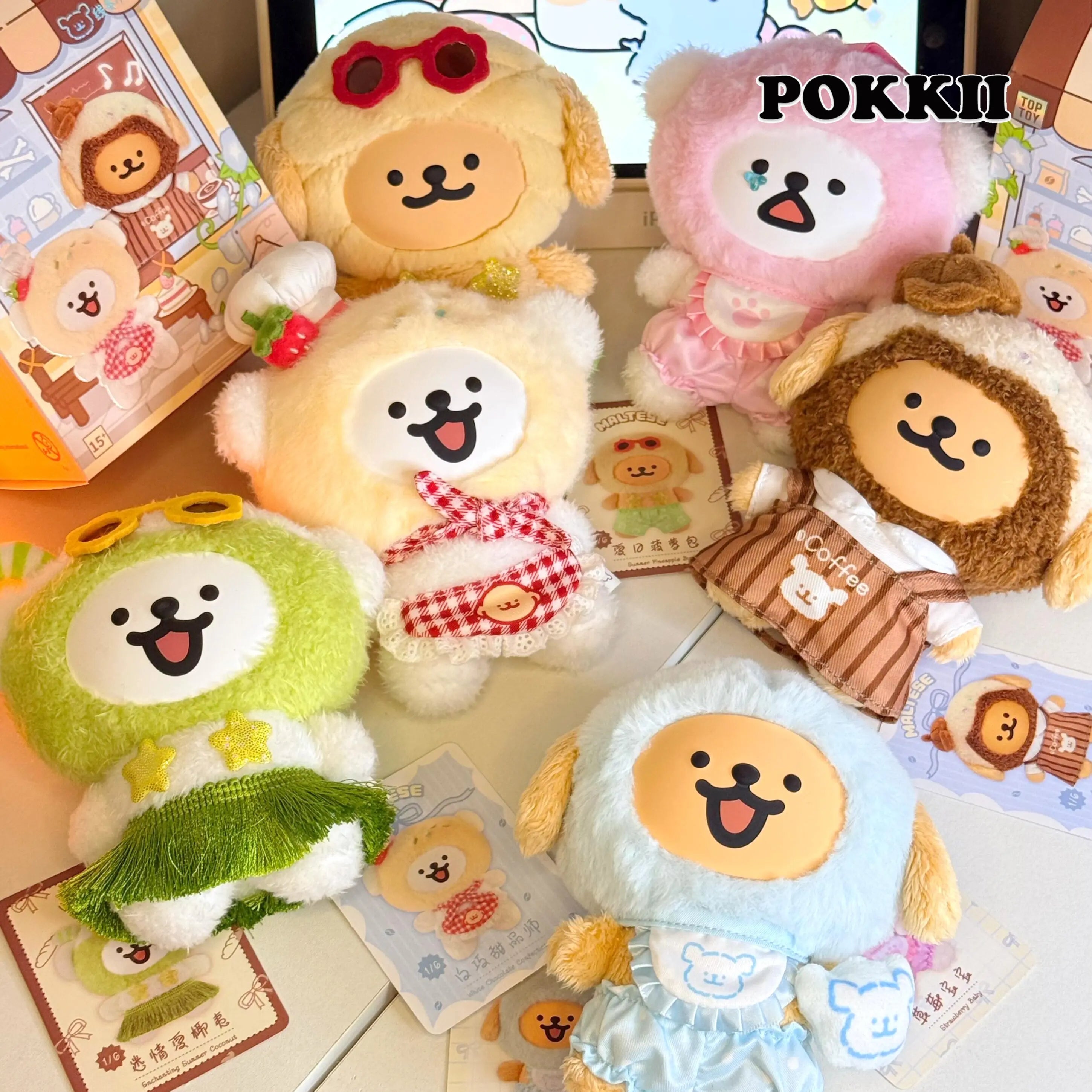 Maltese "Colorful Daily Life" Series Plush Blind Box - POKKII