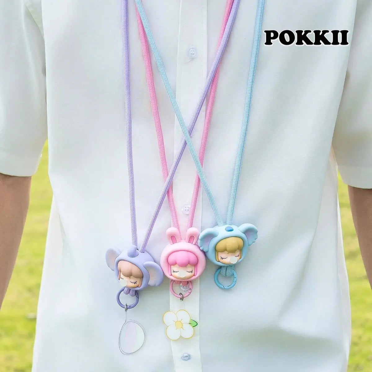 BabyNanci "Fluffy Party" Series Silicone Phone Strap Blind Box - POKKII