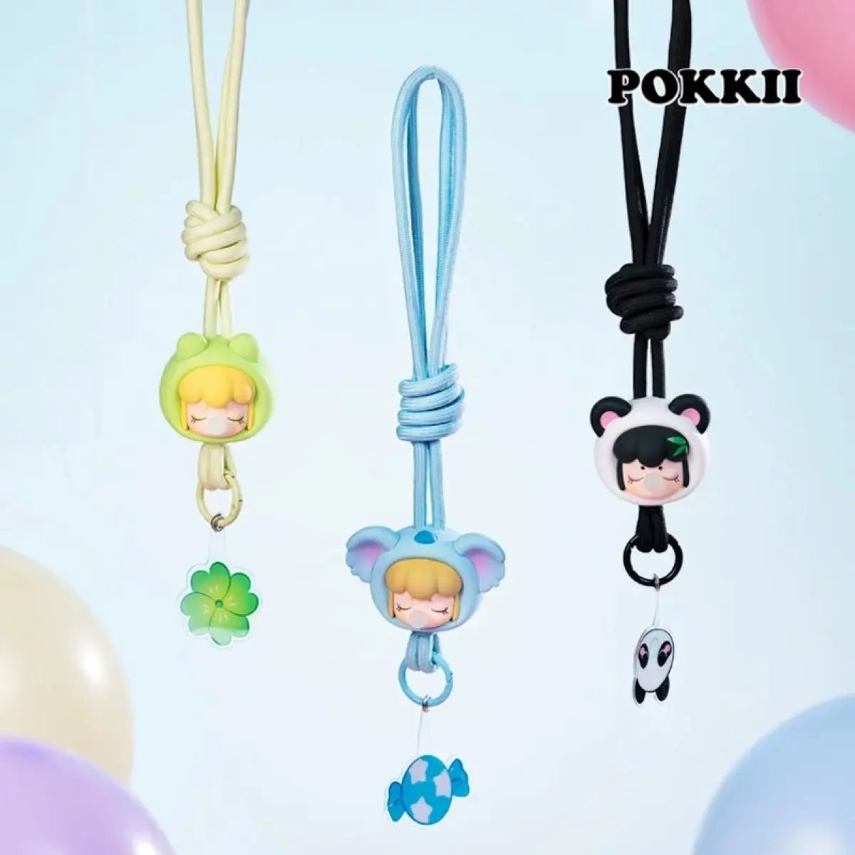 BabyNanci "Fluffy Party" Series Silicone Phone Strap Blind Box - POKKII