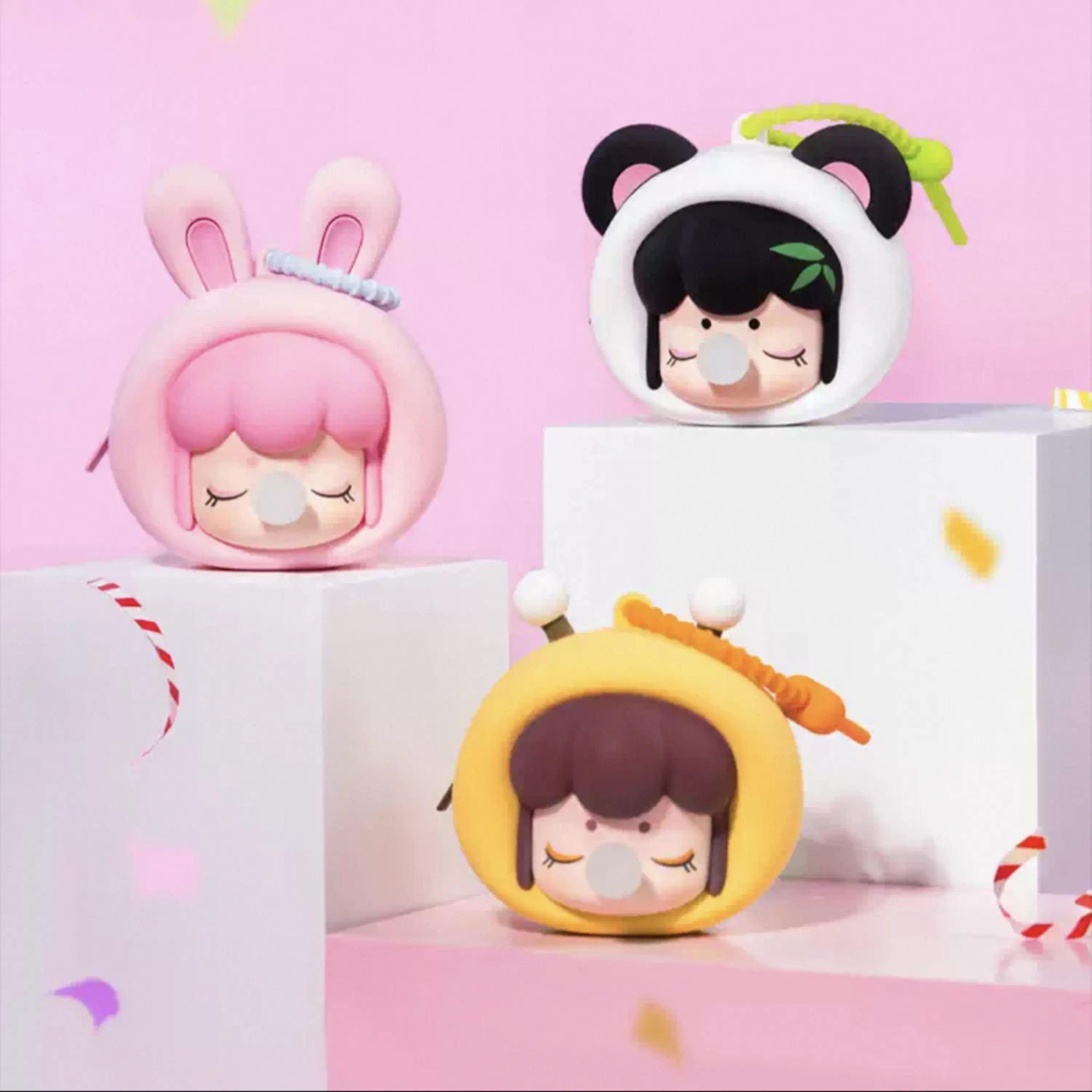 BabyNanci "Fluffy Party" Series Silicone Earphone Case