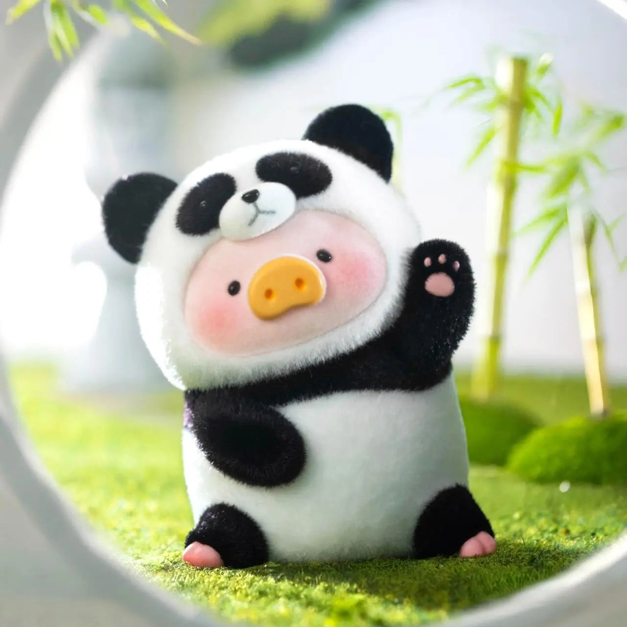 Lulu The Piggy "Panda" Figure Hanger Card