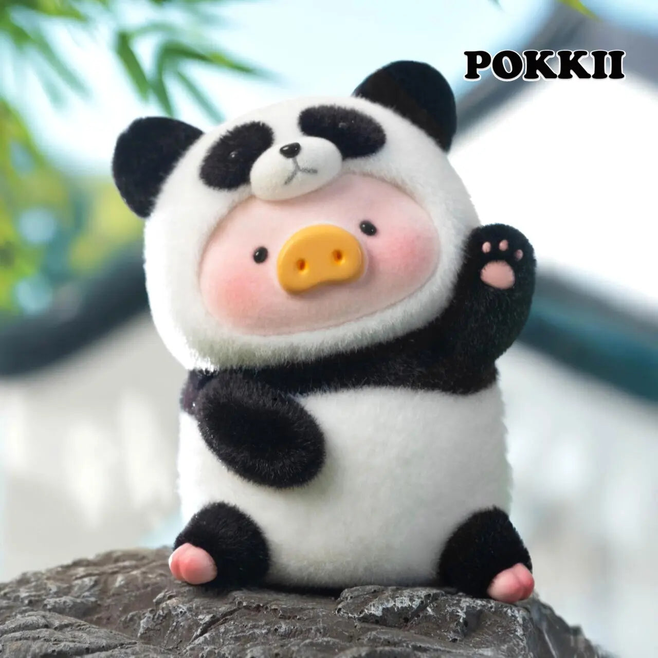Lulu The Piggy "Panda" Figure Hanger Card - POKKII