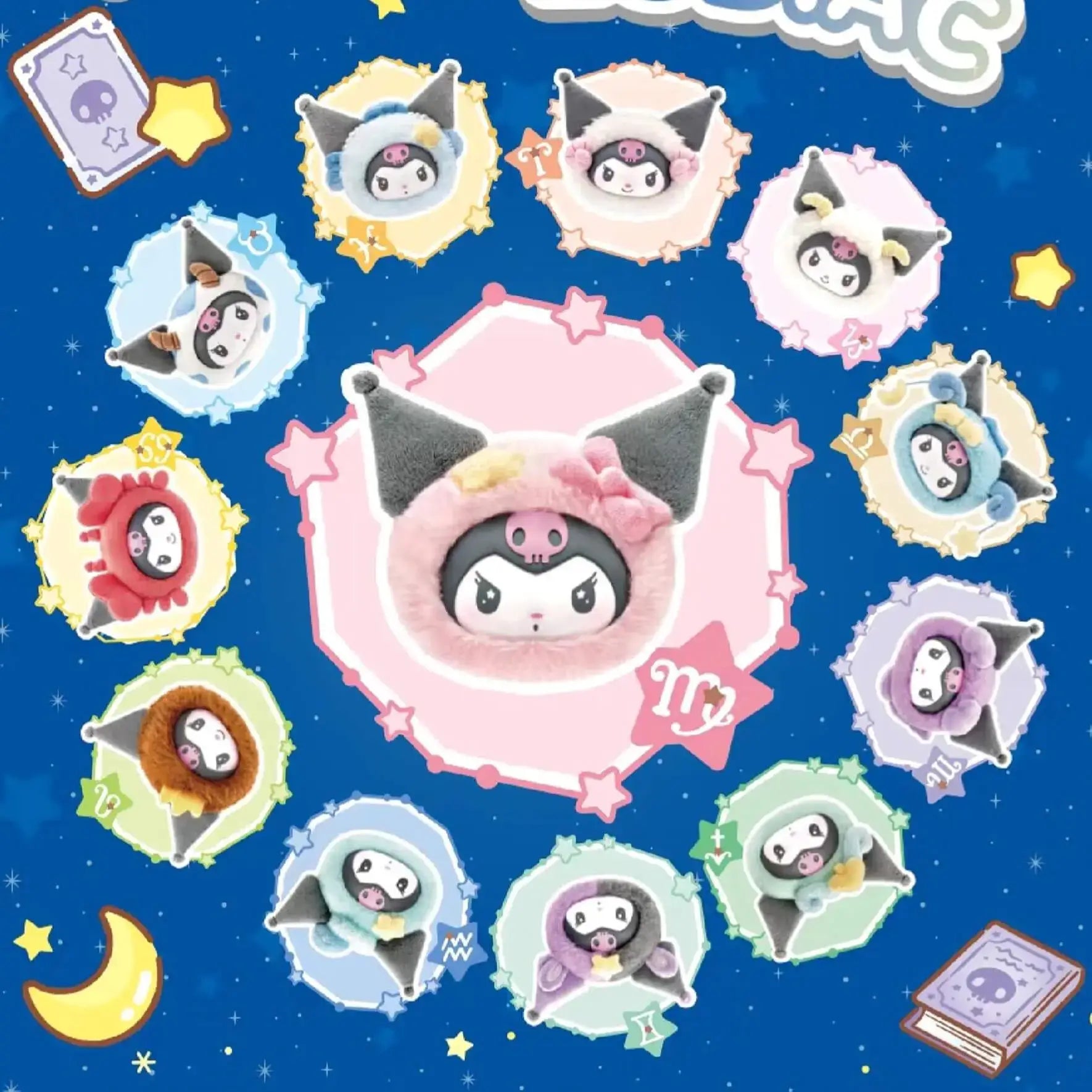 Kuromi "Zodiac" Series Blind Box Plush Pendant - POKKII