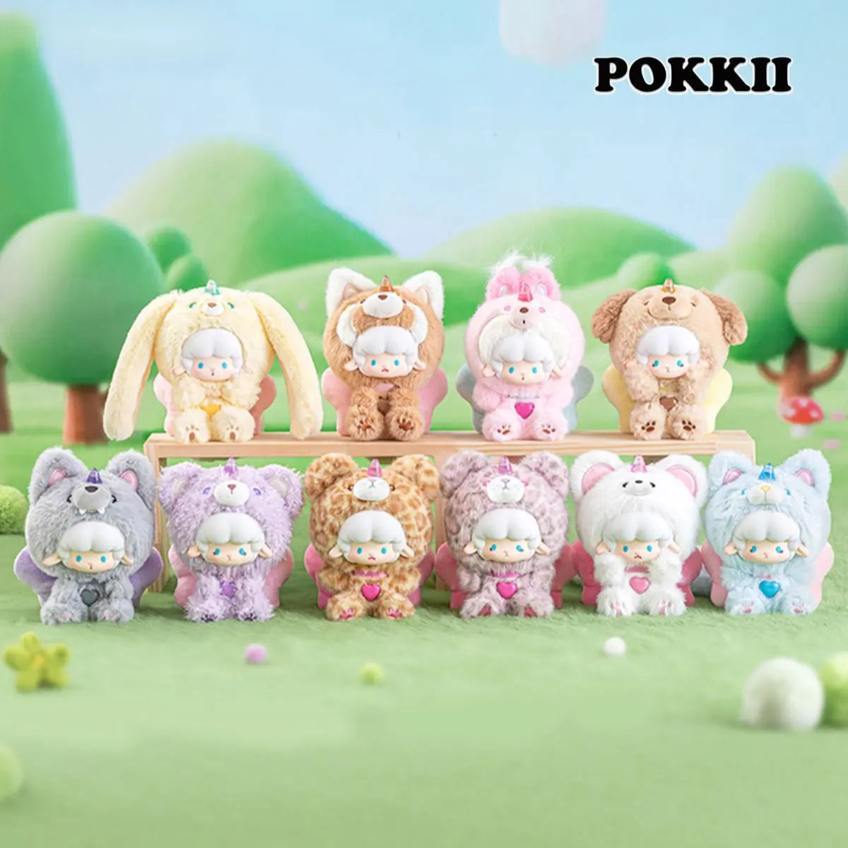Gyun "Big-Tailed Critter Crew" Series Blind Box Plush - POKKII