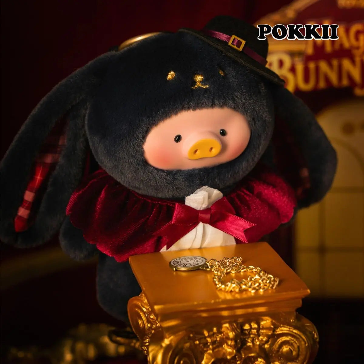Lulu The Piggy "Magician Bunny" Plush Pendant - POKKII