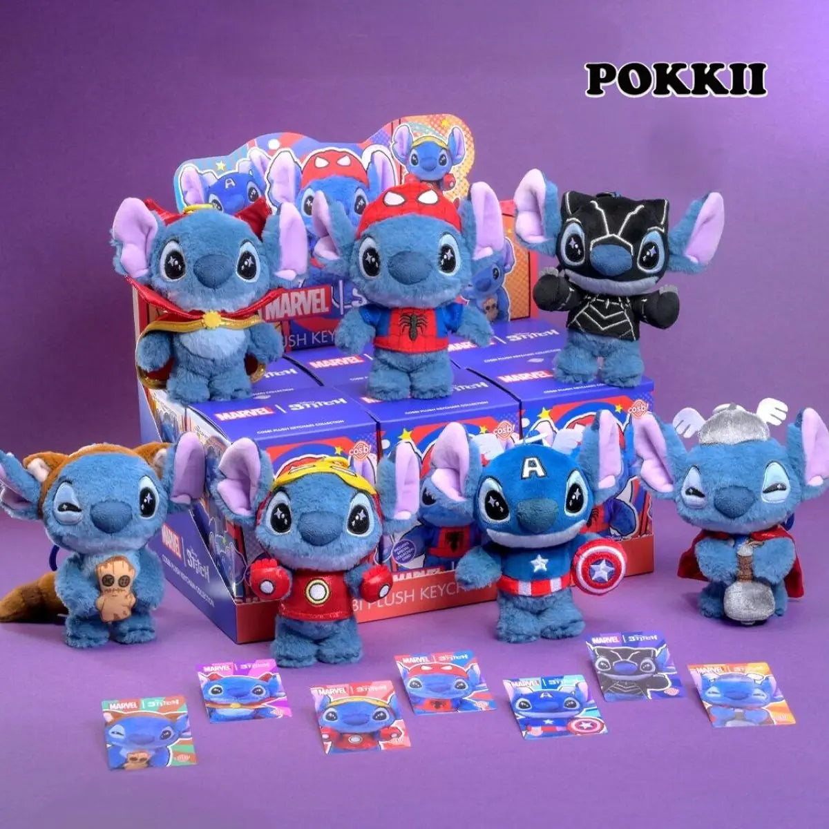 Stitch & Marvel COSBI Plush Pendant Blind Box - POKKII