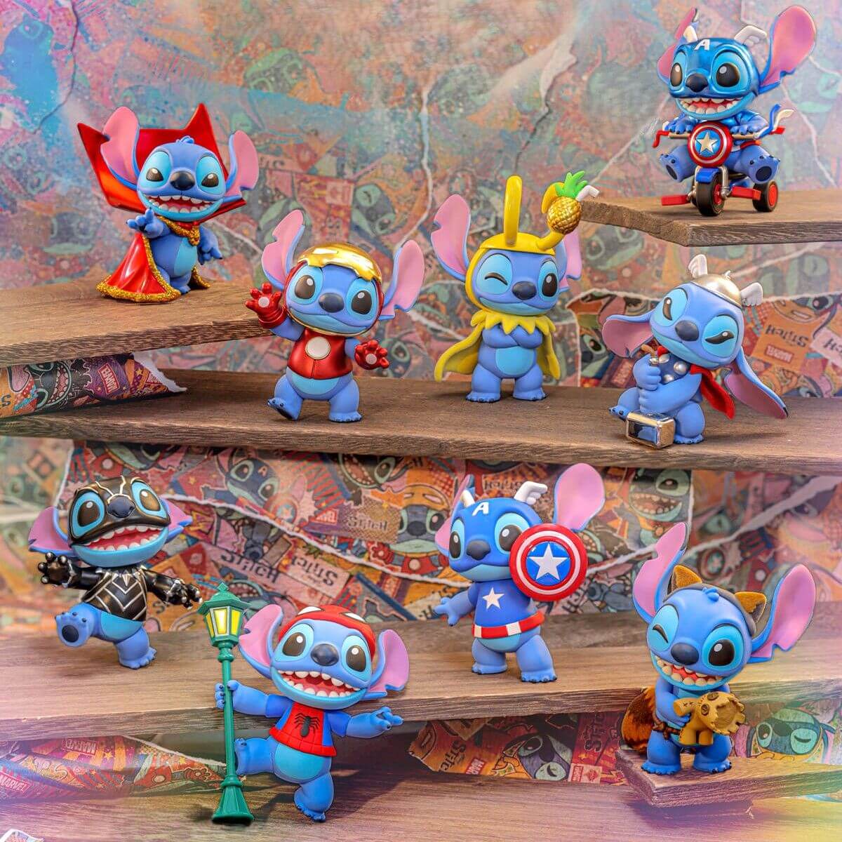 Stitch & Marvel COSBI Series Blind Box FIgures - POKKII