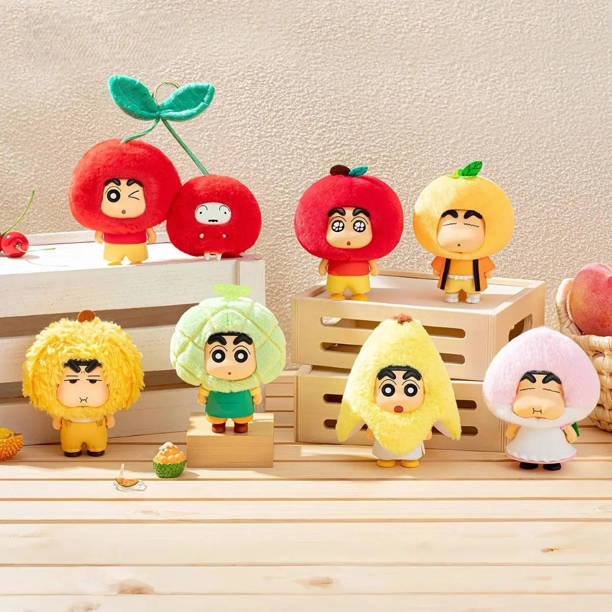 Crayon Shin-Chan "Fruit Cottage" Series Blind Box Plush Pendant