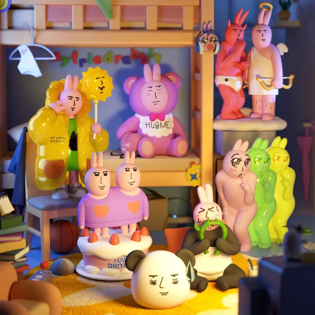 My Friend Rabbit "Beautiful Mood" Series Blind Box Figures