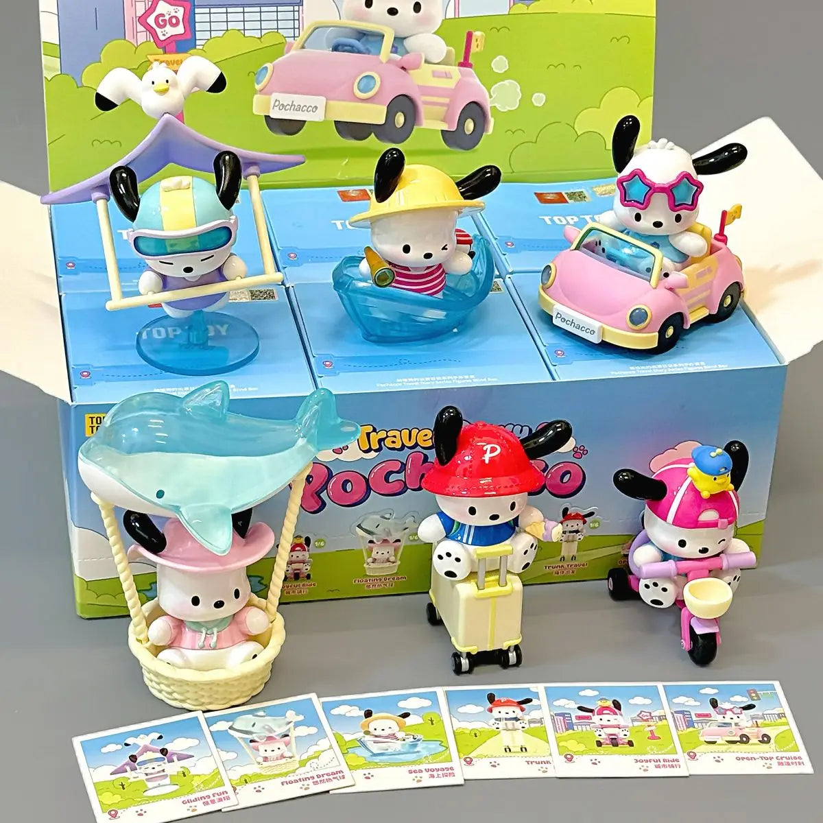 Sanrio Pochacco-Travel Diary Series Blind Box Figures【TOP TOY】 - POKKII
