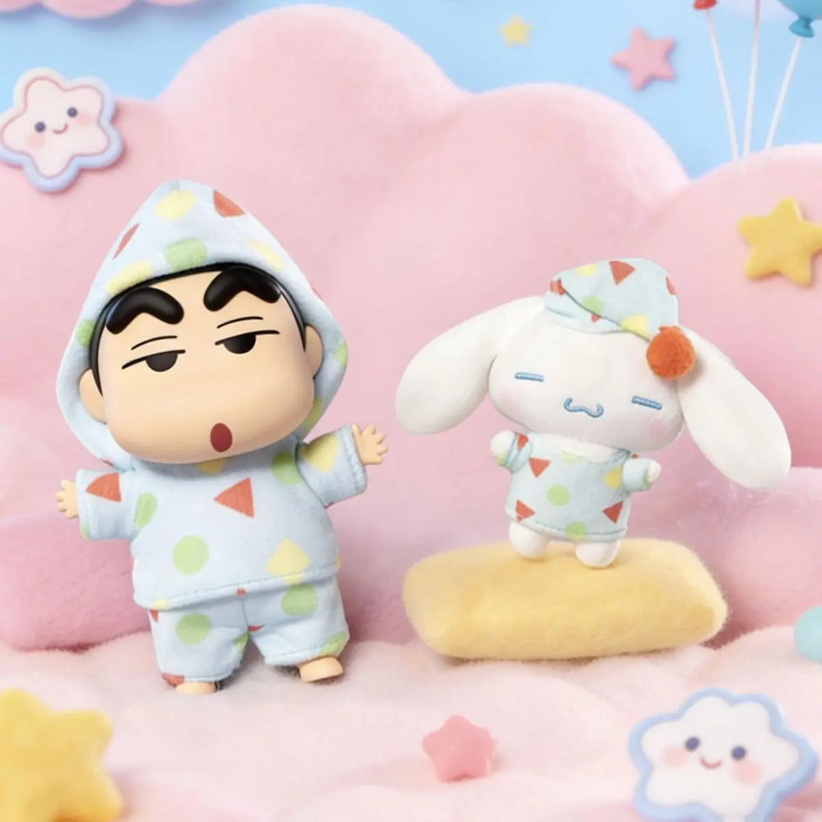 Cinnamoroll x CRAYON SHINCHAN - Amusement Dreamland Series Blind Box Plush