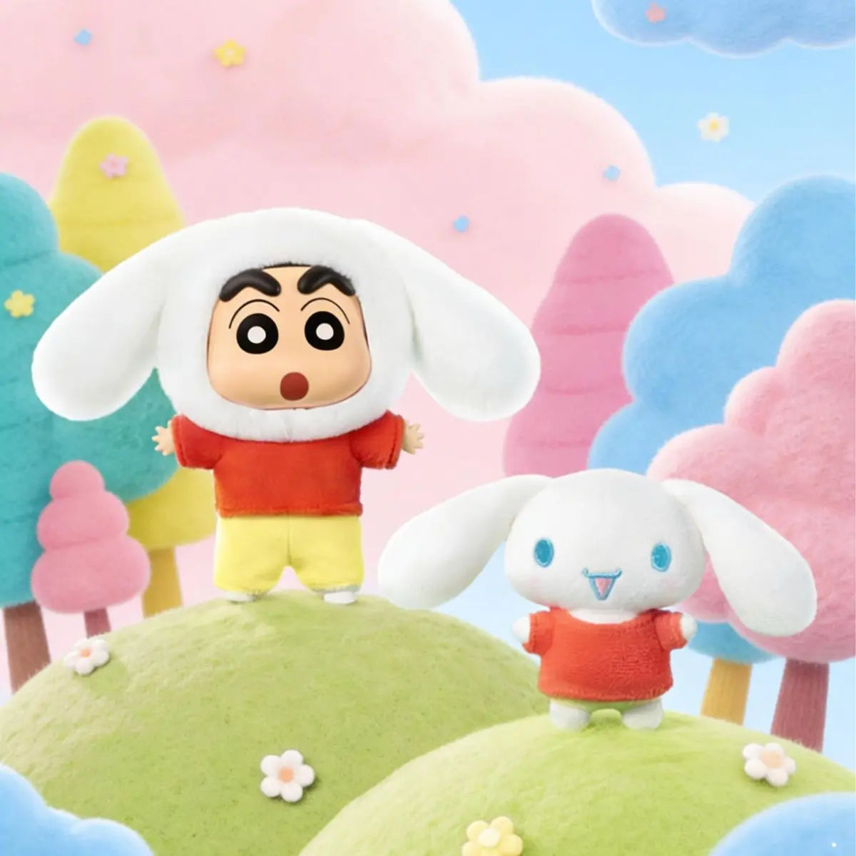 Cinnamoroll x CRAYON SHINCHAN - Amusement Dreamland Series Blind Box Plush - POKKII