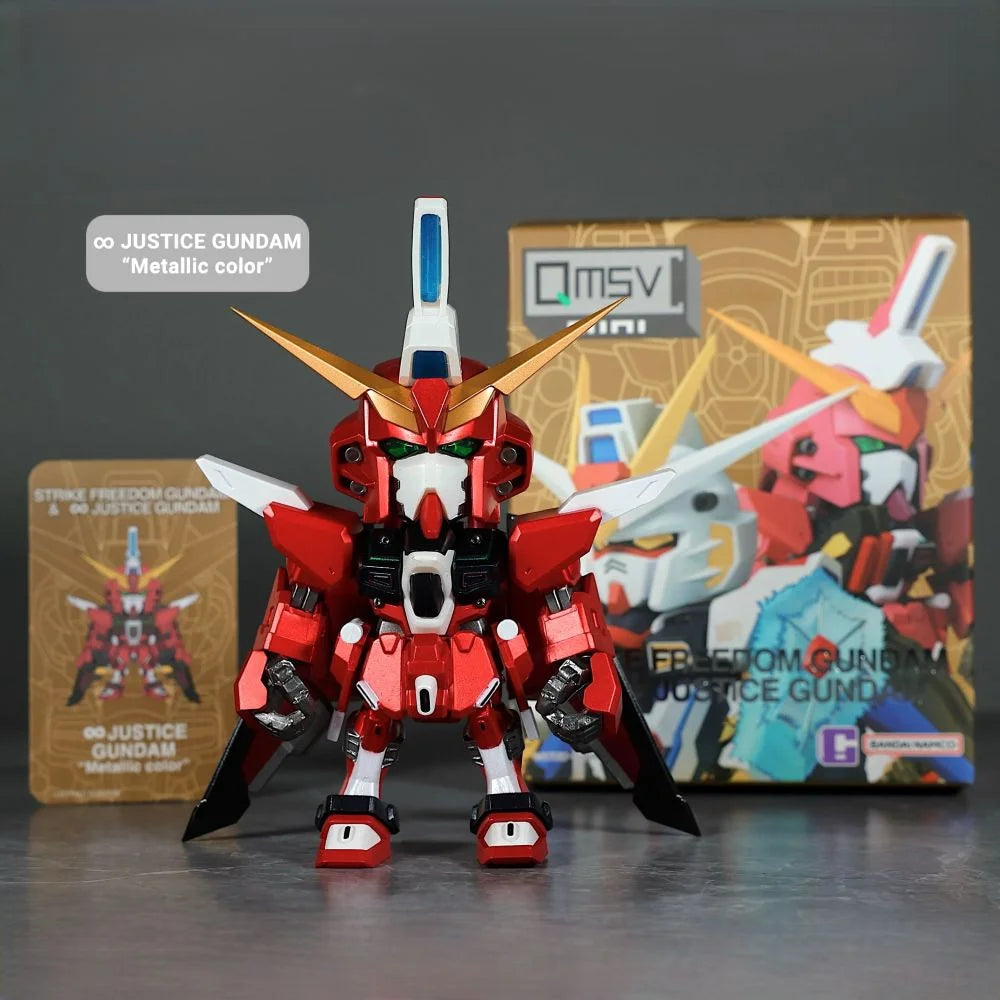 Gundam - Strike Freedom & ∞Justice Series Blind Box QMSV Mini Figures - POKKII