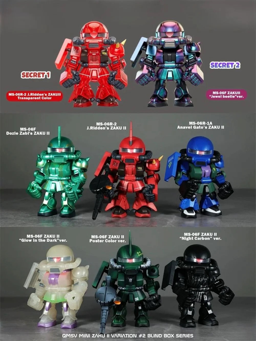 ZAKU Ⅱ- Variation #2 Series Blind Box QMSV Mini Figures