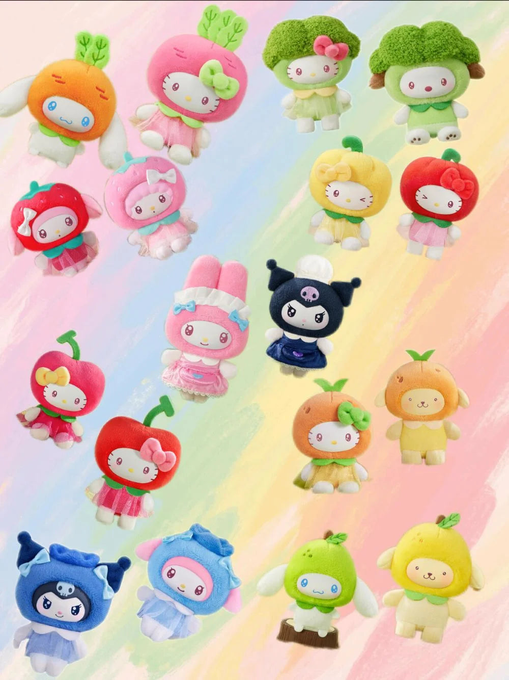 Sanrio Characters - Fruit & Vegetable Series Blind Box Plush