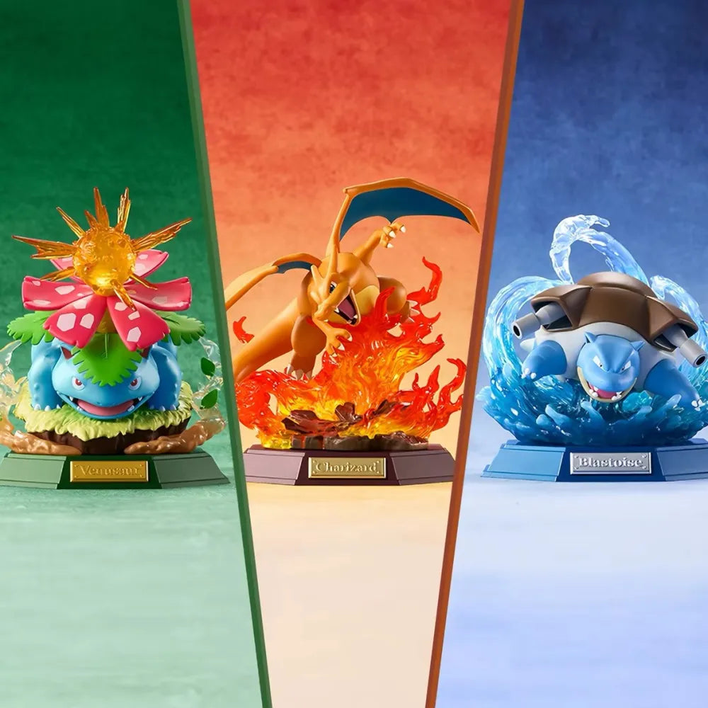 Pokémon – Venusaur, Charizard & Blastoise Kanto Starter Pokémon Premium Series Collectible Figure【Pre-Order】