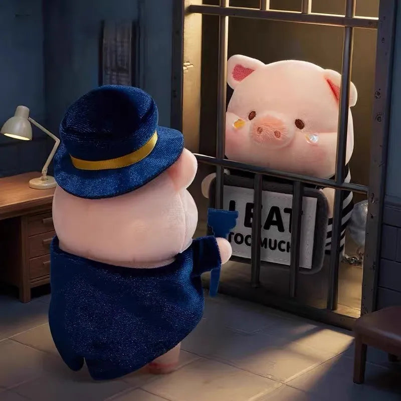 Lulu The Piggy – Super Rich Lu & Cute Crime Prisoner Lu Plush Pendant