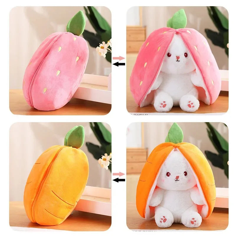 Cute Strawberry Carrot Rabbit Plush Doll