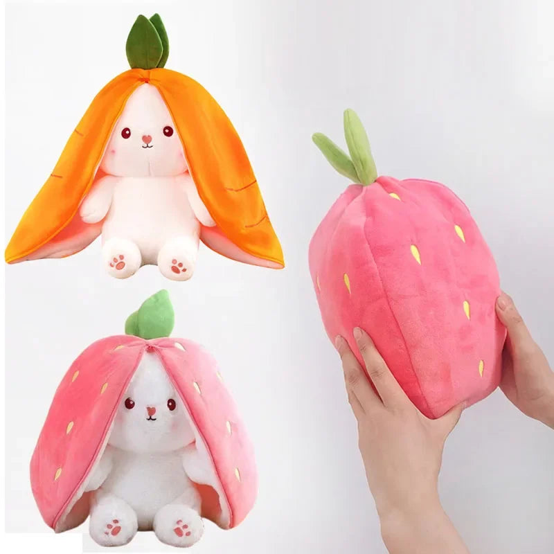 Cute Strawberry Carrot Rabbit Plush Doll
