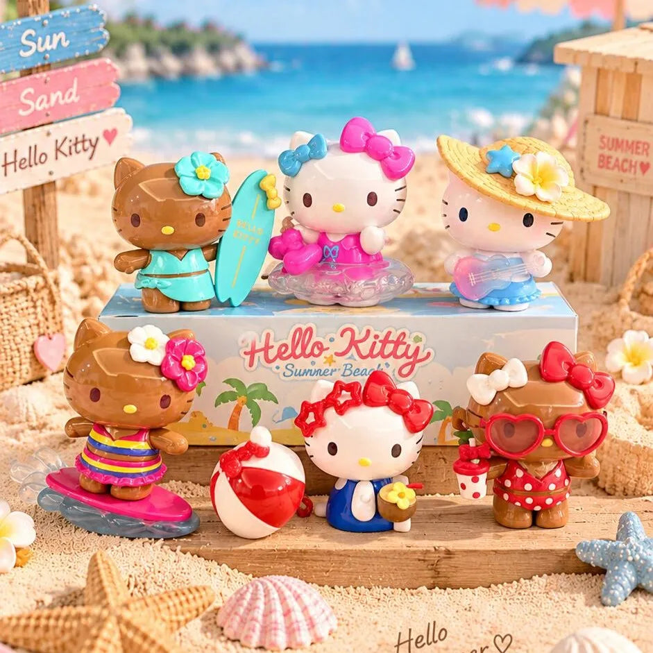 Sanrio Hellokitty - Summer Beach Series Blind Box Figures
