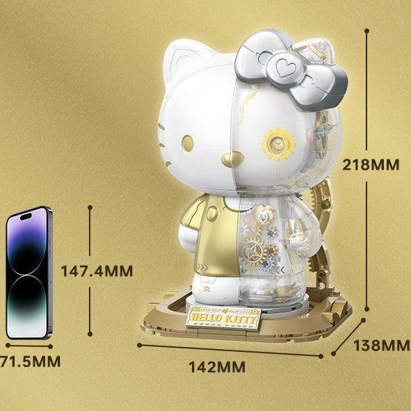 Hello Kitty "Platinum Mechanical" Building Kit Big Figure 400Pcs - POKKII